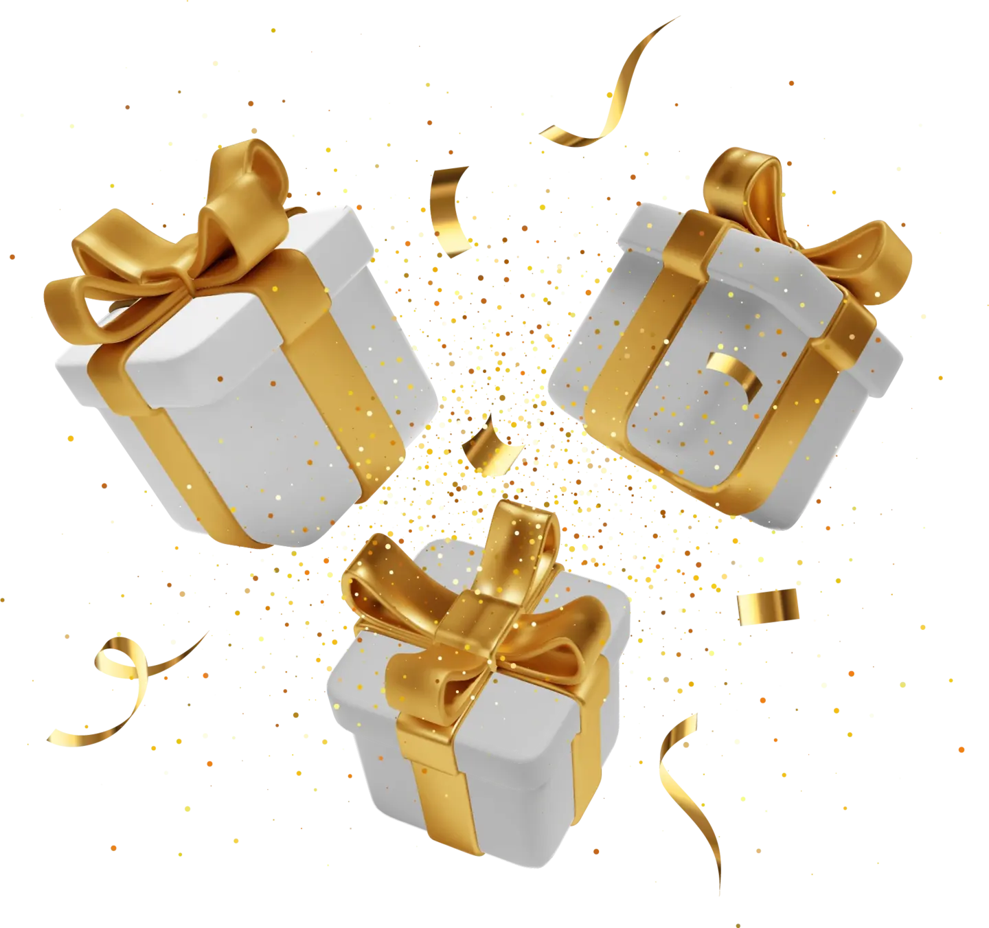 Free IPTV Trial 2025 – British IPTV Subscription Gift Gift boxes representing IPTV free trial offer for British IPTV users in 2025, with golden ribbons and confetti.