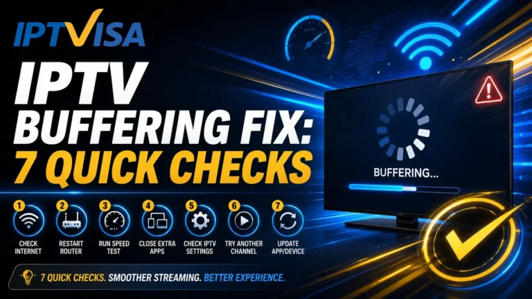 IPTV buffering fix with 7 quick checks for smoother streaming