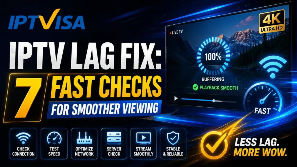 IPTV Lag Fix with 7 fast checks for smoother viewing