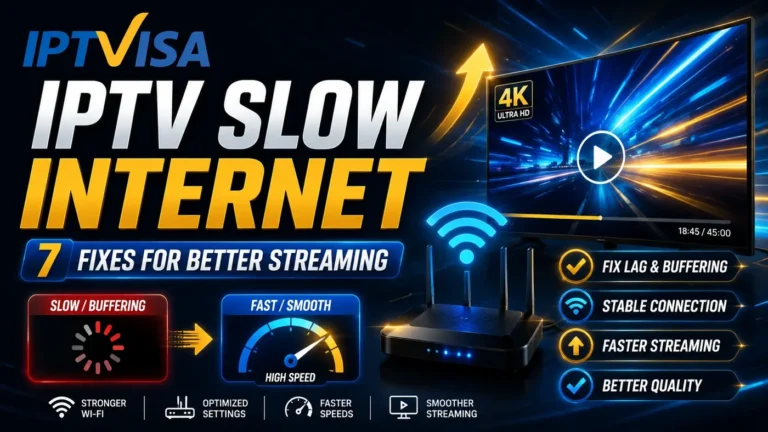 IPTV slow internet with 7 fixes for better and smoother streaming