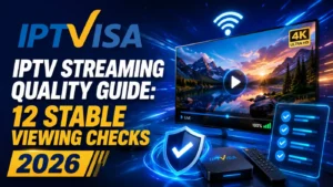 IPTV Streaming Quality Guide with 12 stable viewing checks for smooth 4K streaming, strong connection, and better IPTV playback quality in 2026